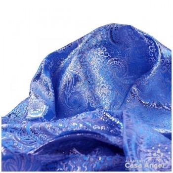 BROCADO JACQUARD CACHEMIR AZUL SERIE YESEIS 150cm