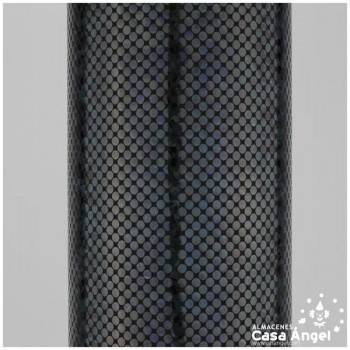 TELA LYCRA NEGRA ESTAMPADA CON PUNTOS DE FOIL SERIE LUNAR 150cm