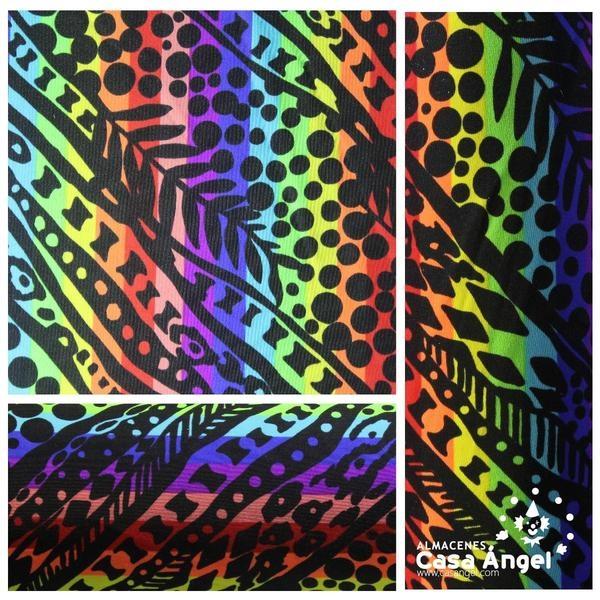 LYCRA ESTAMPADA ARCO IRIS CON SOMBRAS 150cm