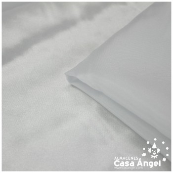 TELA DE RASO BLANCO SATINADO DE POLIÉSTER 150cm