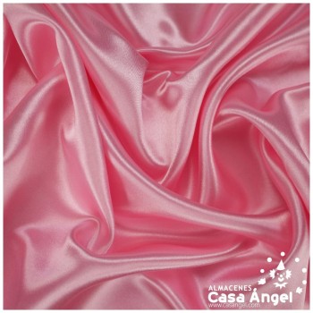 TELA DE RASO ROSA SATINADO DE POLIÉSTER 150cm