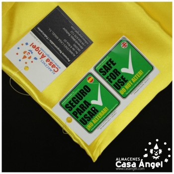TELA DE RASO AMARILLO SATINADO DE POLIÉSTER 150cm