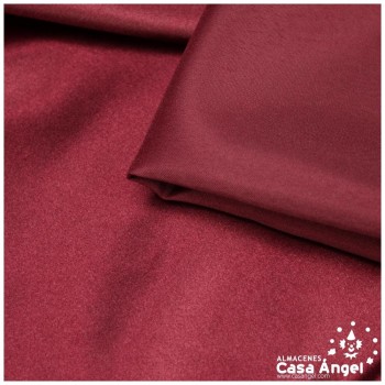 TELA DE RASO BURDEOS SATINADO DE POLIÉSTER 150cm