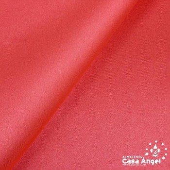 TELA DE RASO NARANJA FLÚOR SATINADO DE POLIÉSTER 150cm