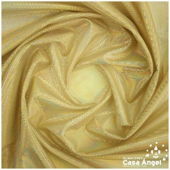 TUL ORO CON BRILLOS MULTIPUNTO SERIE ONIROS 150cm
