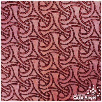 LYCRA ESTAMPADO GLITTER ROJO SERIE CELTIC 150cm