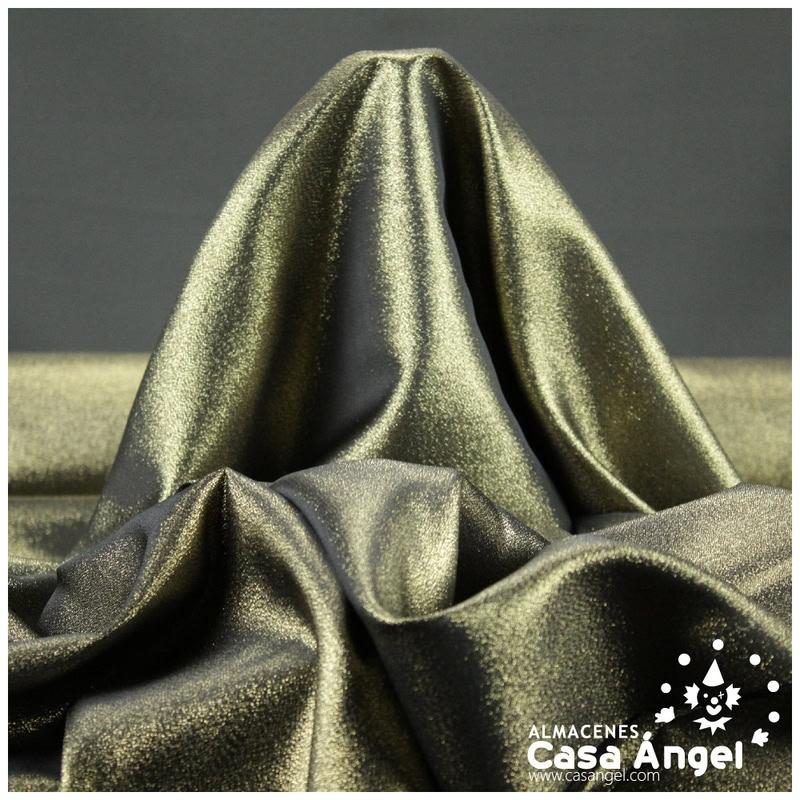 LAMÉ BRILLO EXTRA NEGRO ORO SERIE LUMIERE 150cm