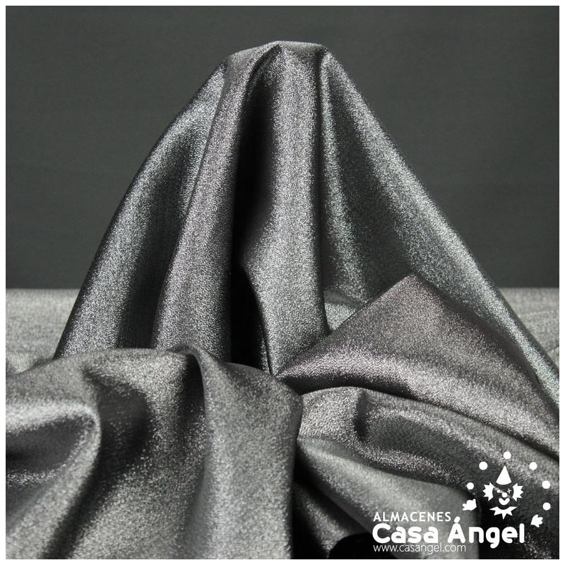 LAMÉ BRILLO EXTRA NEGRO PLATA SERIE LUMIERE 150cm