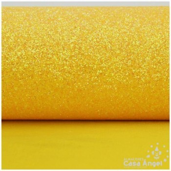 TELA DE PURPURINA AMARILLA EXTRA BRILLO 150cm