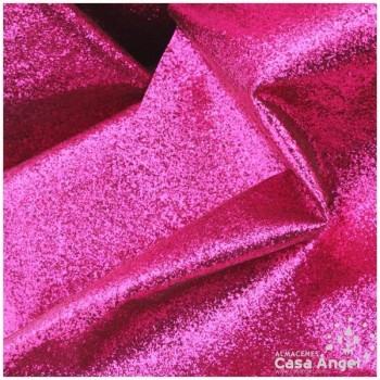 TELA DE PURPURINA FUCSIA EXTRA BRILLO 150cm