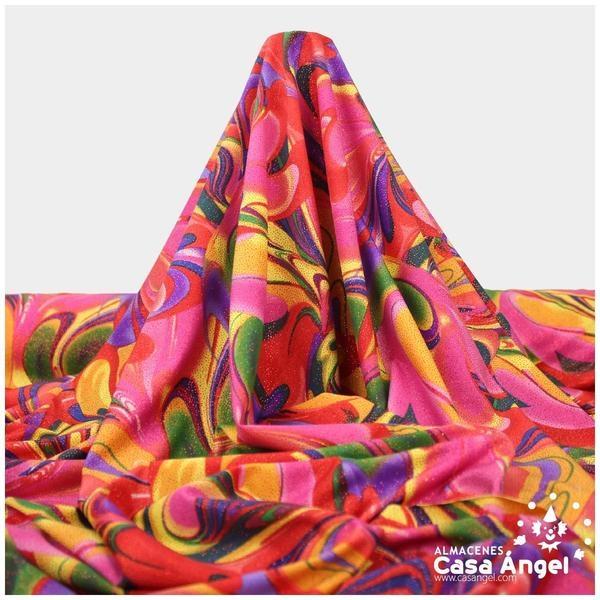 LYCRA GLITTER ESTAMPADA SERIE PRIMAVERA LSD 150cm