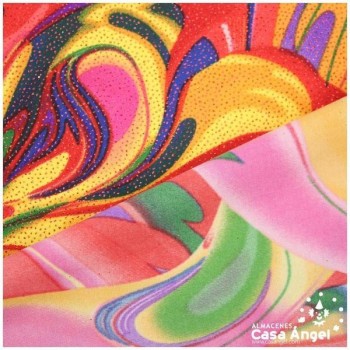 LYCRA GLITTER ESTAMPADA SERIE PRIMAVERA LSD 150cm