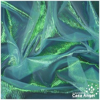 GASA CELESTE IRISADA ARRUGADA SERIE MAIORIS 150cm