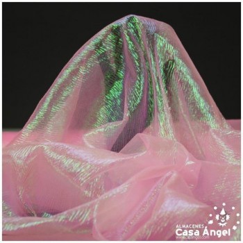 GASA ROSA IRISADA ARRUGADA SERIE MAIORIS 150cm