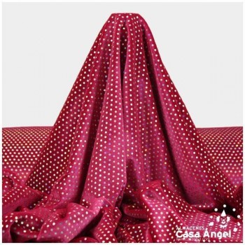 TERCIOPELO FUCSIA ELÁSTICO CON LENTEJUELAS FIJAS SERIE PALMA 150cm