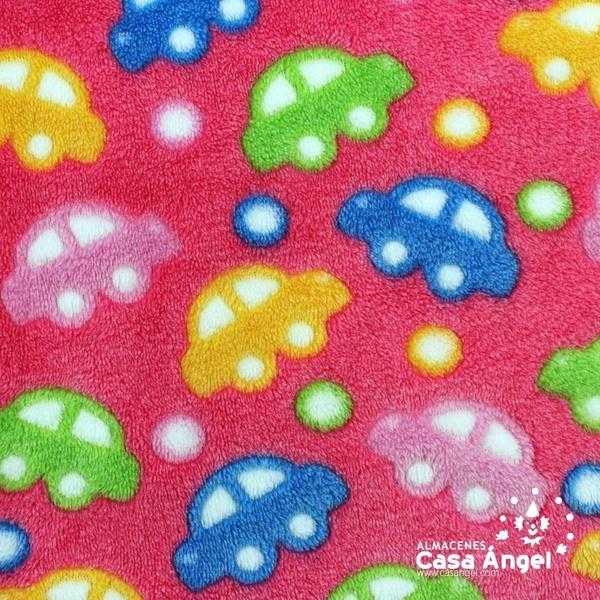 CORALINA ROSA ESTAMPADO COCHES 150cm
