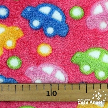CORALINA ROSA ESTAMPADO COCHES 150cm