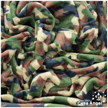 CORALINA ESTAMPADA CAMUFLAJE MILITAR 150cm