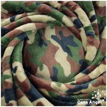 CORALINA ESTAMPADA CAMUFLAJE MILITAR 150cm