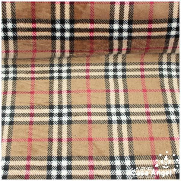 CORALINA ESTAMPADA CUADROS ESCOCESES BEIGE 150cm