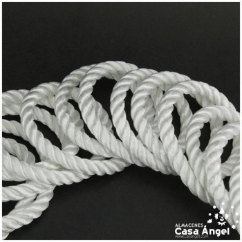 CORDÓN RAYÓN LABRADO TORZAL BLANCO