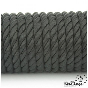 CORDÓN RAYÓN LABRADO TORZAL NEGRO