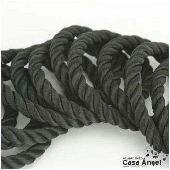 CORDÓN RAYÓN LABRADO TORZAL NEGRO