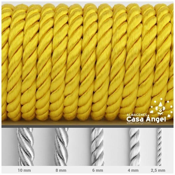 CORDÓN RAYÓN LABRADO TORZAL AMARILLO OSCURO