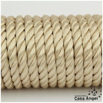 CORDÓN RAYÓN LABRADO TORZAL BEIGE MEDIO