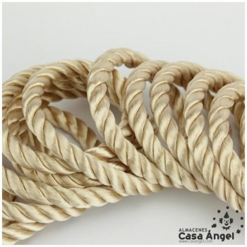 CORDÓN RAYÓN LABRADO TORZAL BEIGE MEDIO