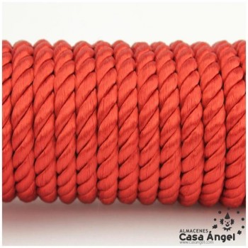 CORDÓN RAYÓN LABRADO TORZAL ROJO CLARO