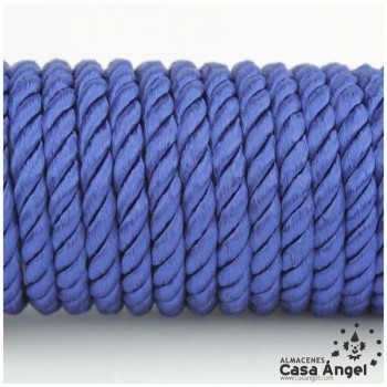 CORDÓN RAYÓN LABRADO TORZAL AZUL