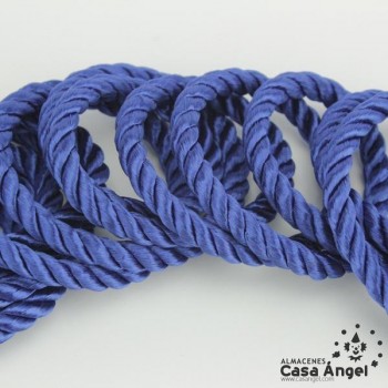 CORDÓN RAYÓN LABRADO TORZAL AZUL