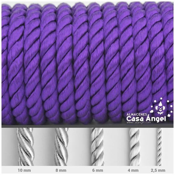 CORDÓN RAYÓN LABRADO TORZAL MORADO OSCURO