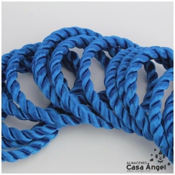 CORDÓN RAYÓN LABRADO TORZAL AZUL FUERTE