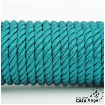 CORDÓN RAYÓN LABRADO TORZAL VERDE FUERTE