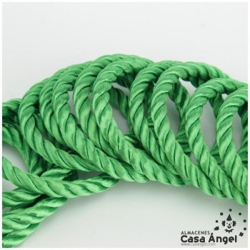 CORDÓN RAYÓN LABRADO TORZAL VERDE VIVO