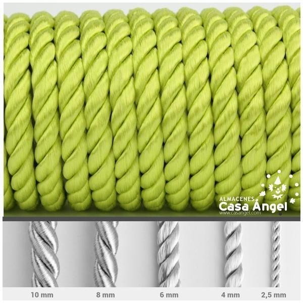CORDÓN RAYÓN LABRADO TORZAL VERDE PISTACHO CLARO