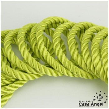 CORDÓN RAYÓN LABRADO TORZAL VERDE PISTACHO CLARO