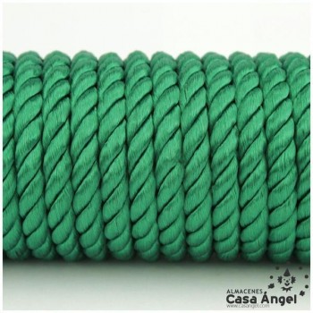 CORDÓN RAYÓN LABRADO TORZAL VERDE BILLAR