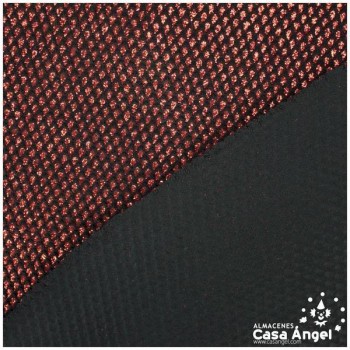 TEJIDO ELÁSTICO DE FANTASÍA ROJO SERIE COTA DE MALLA 150cm