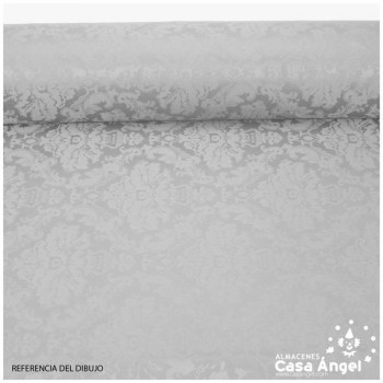 TELA DAMASCO BLANCO SERIE VERSALLES 280cm