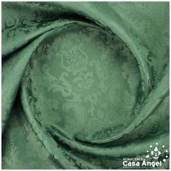 TELA DAMASCO VERDE BOTELLA SERIE VERSALLES 280cm