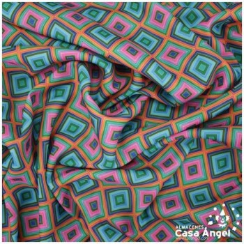 CREPÉ ESTAMPADO MULTICOLOR DAYAMOND SERIE HOLAND 150cm