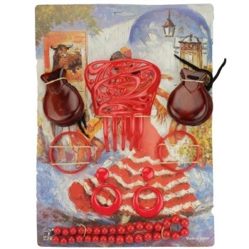 SET FLAMENCA CON CASTAÑUELAS