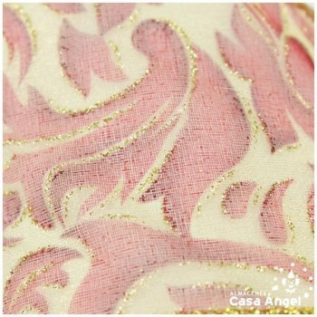 CINTA ORGANZA BORDES DE ALAMBRE 7cm FILIGRANAS