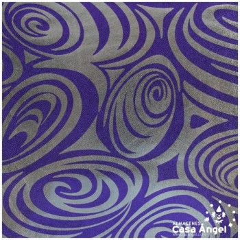 LYCRA ESTAMPADA ESPIRALES MORADAS 150cm