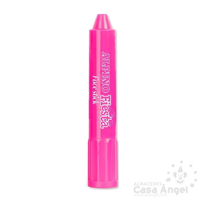 BARRA DE MAQUILLAJE COLOR ROSA TIPO LÁPIZ RETRACTIL