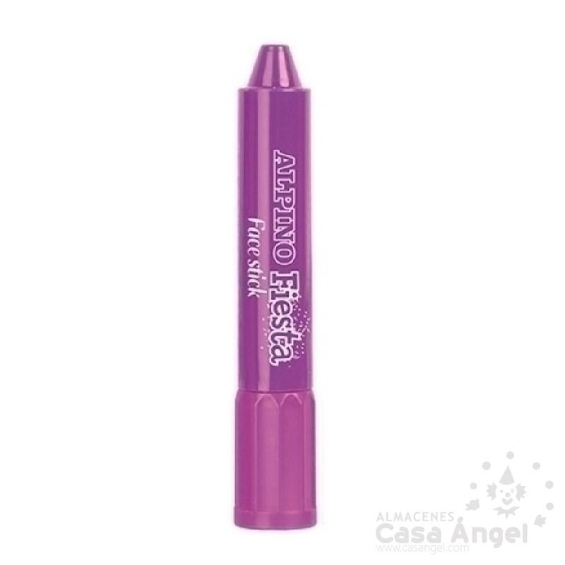 BARRA DE MAQUILLAJE COLOR VIOLETA TIPO LÁPIZ RETRACTIL