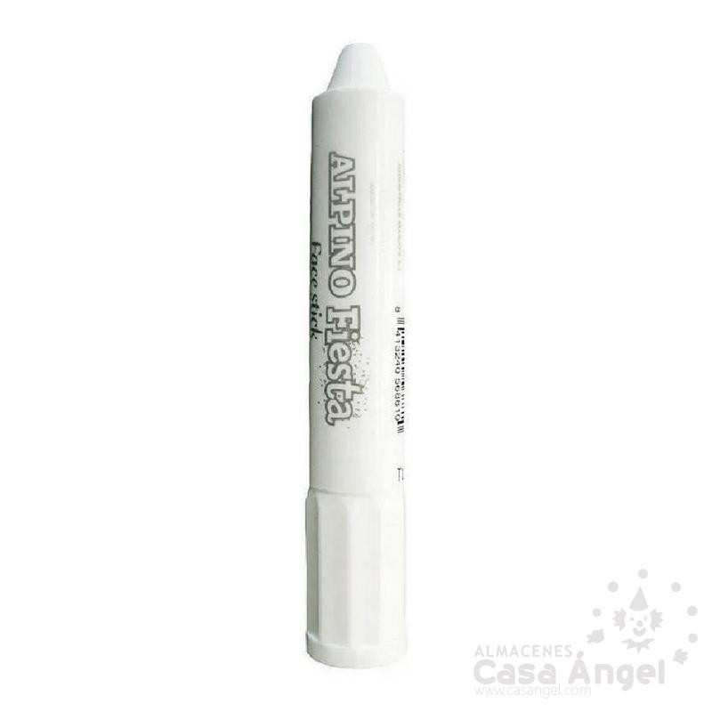 BARRA DE MAQUILLAJE COLOR BLANCO TIPO LÁPIZ RETRACTIL